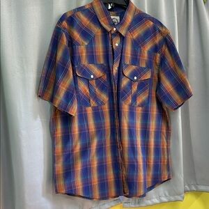 Men's Multicolor Plaid Shirt XL